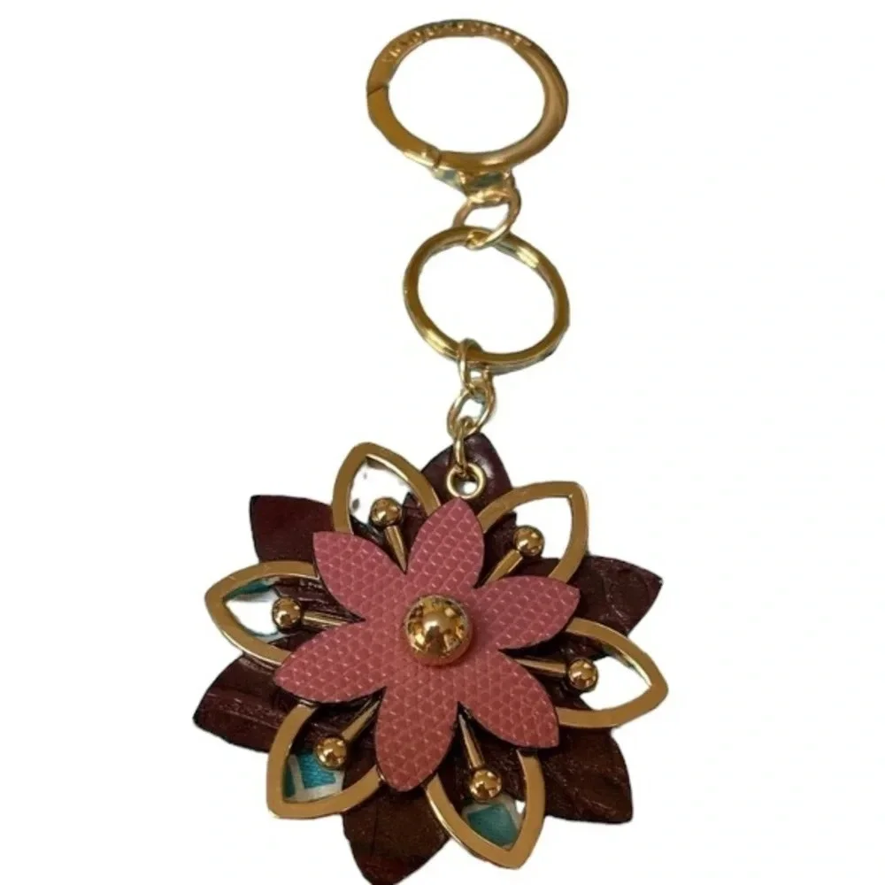 Victoria's Secret Lotus Flower Keychain NWOT